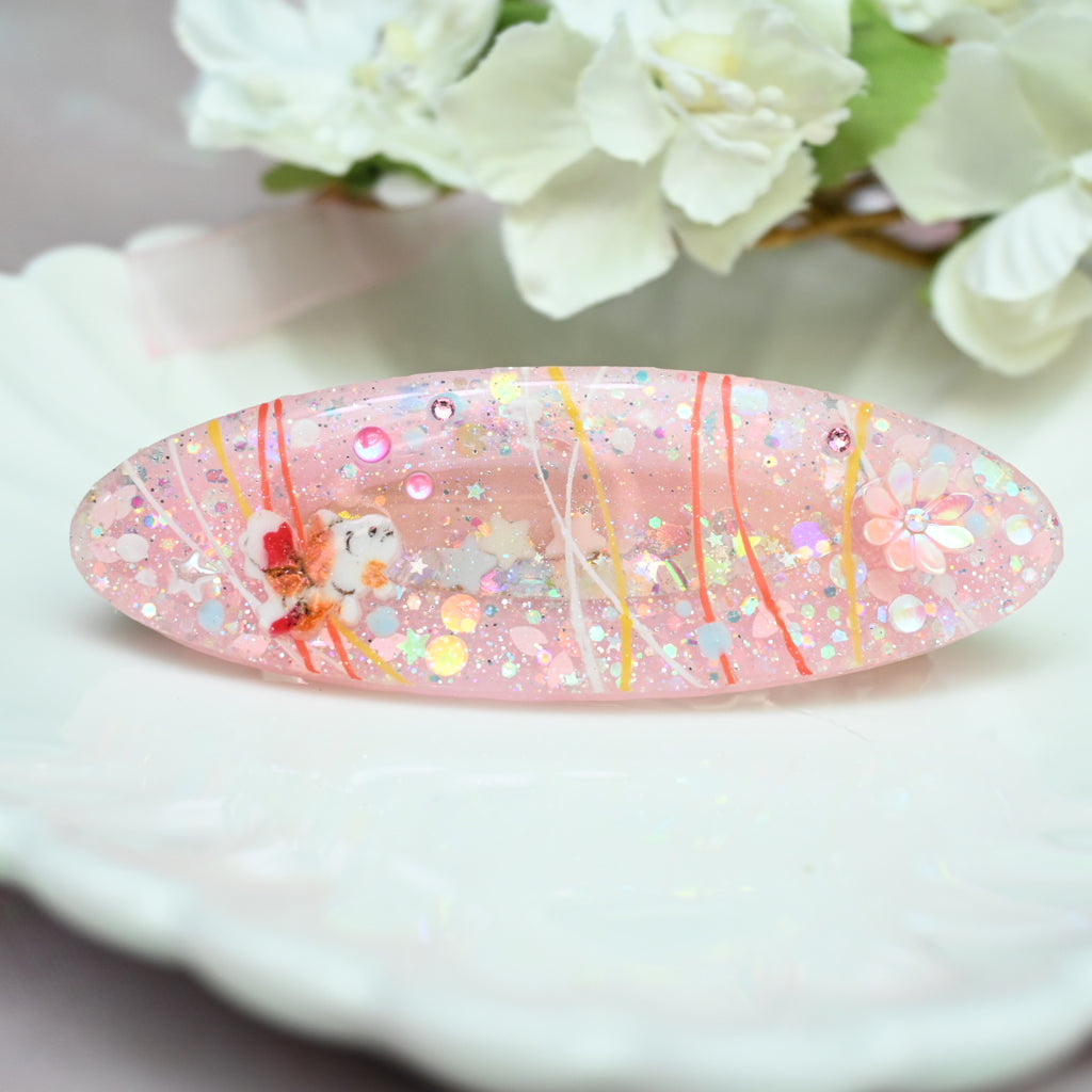 Yoyo Tsuri Glow Barrette (Pink)
