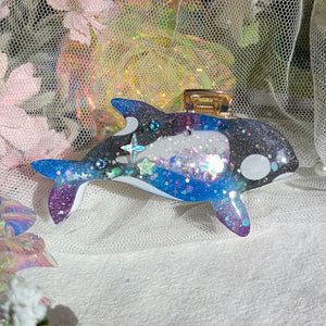 Yozakura Orca Hair Huggie (5.5cm claw) - Purple tips