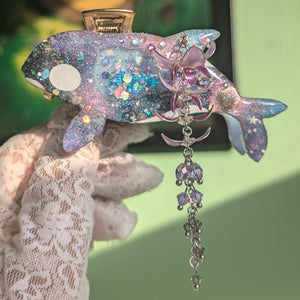 Wisteria Orca Hair Huggie (5.5cm claw) - Dancing Heart