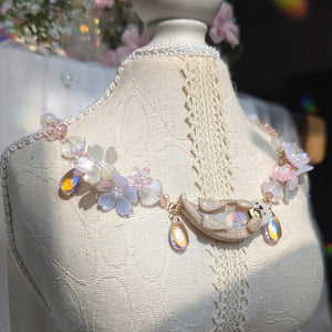 Sakura Sunrise Otter Necklace