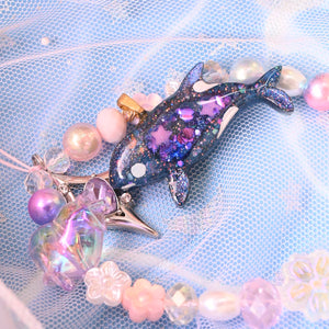 Purple Mist Orca Phone Charm