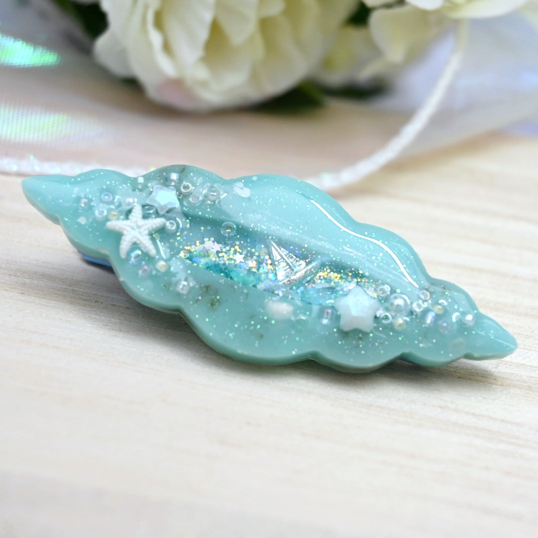 Turquoise Uniconch Hairclip