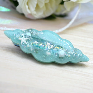 Turquoise Uniconch Hairclip