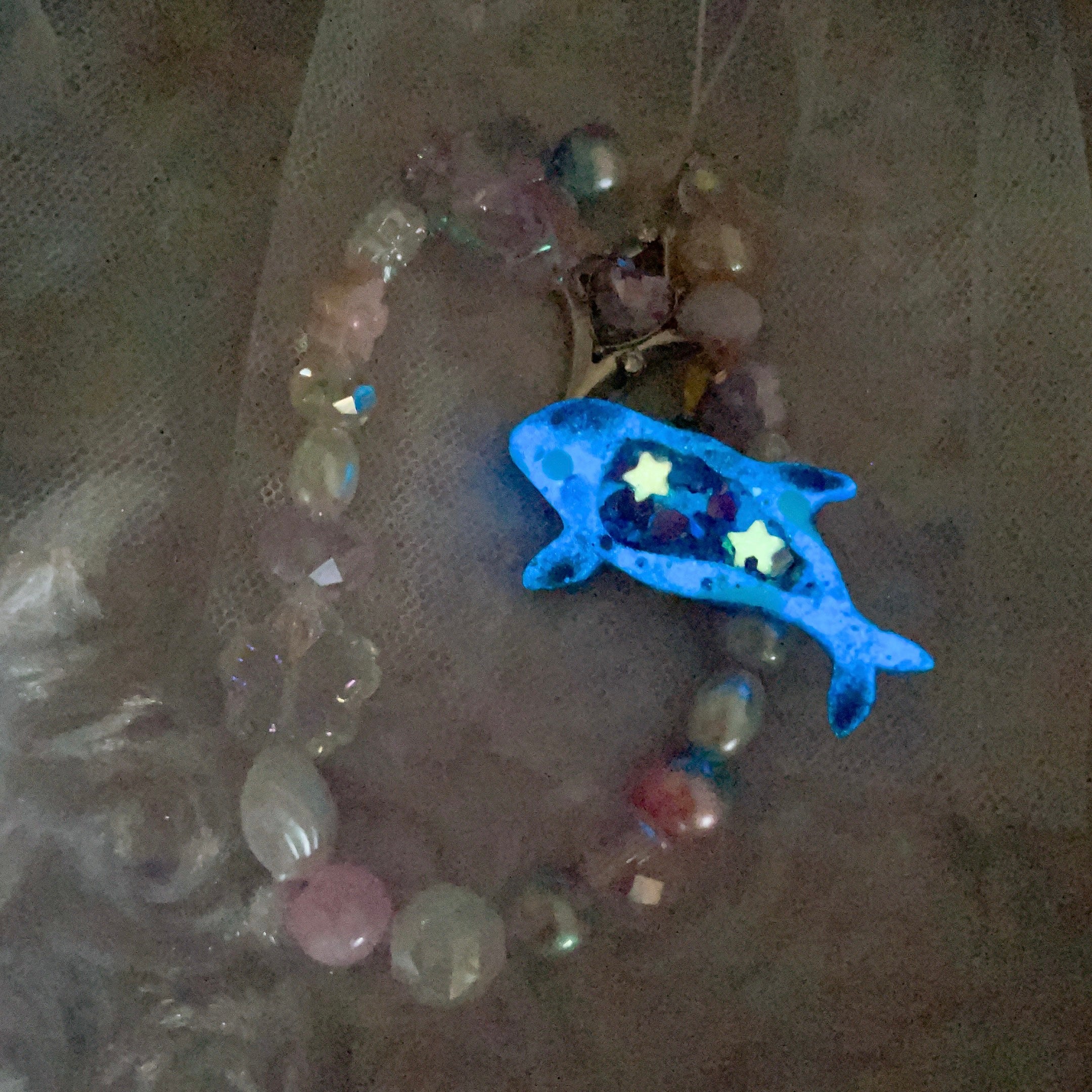 Purple Mist Orca Phone Charm