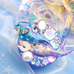 Mirror Mirror Mermaid Phone Grip - blue