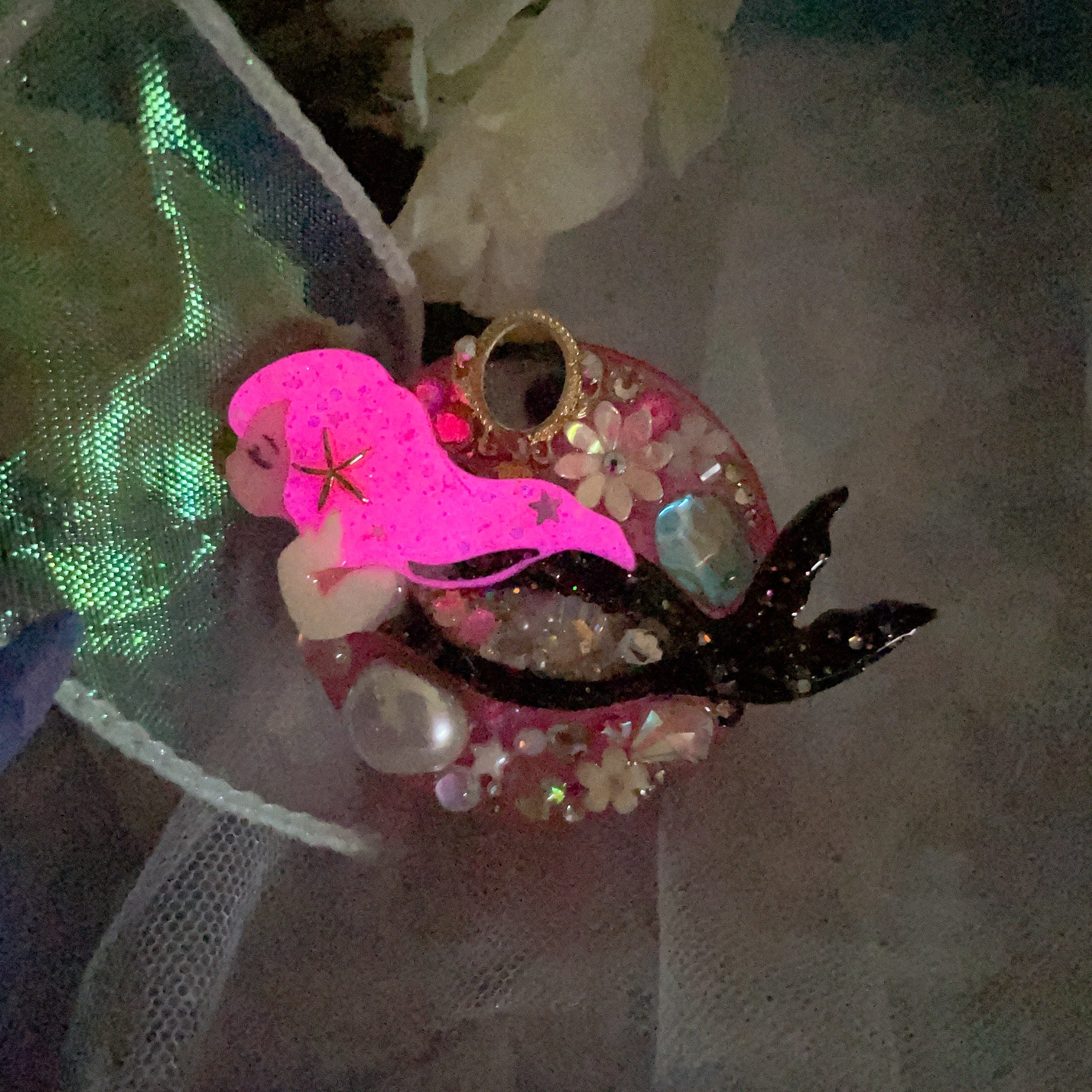 Mirror Mirror Mermaid Phone Grip - pink