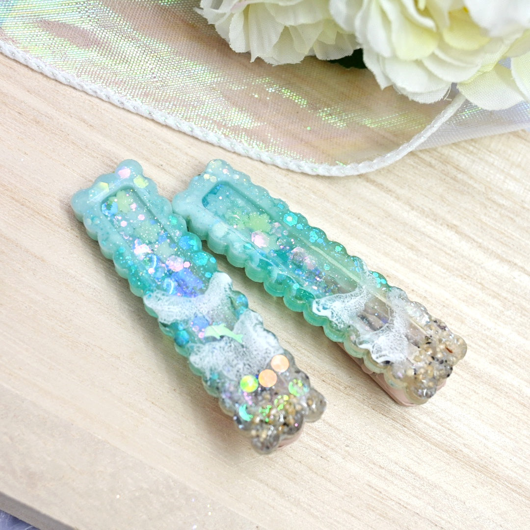 Dolphin Sandbar Hairclip set