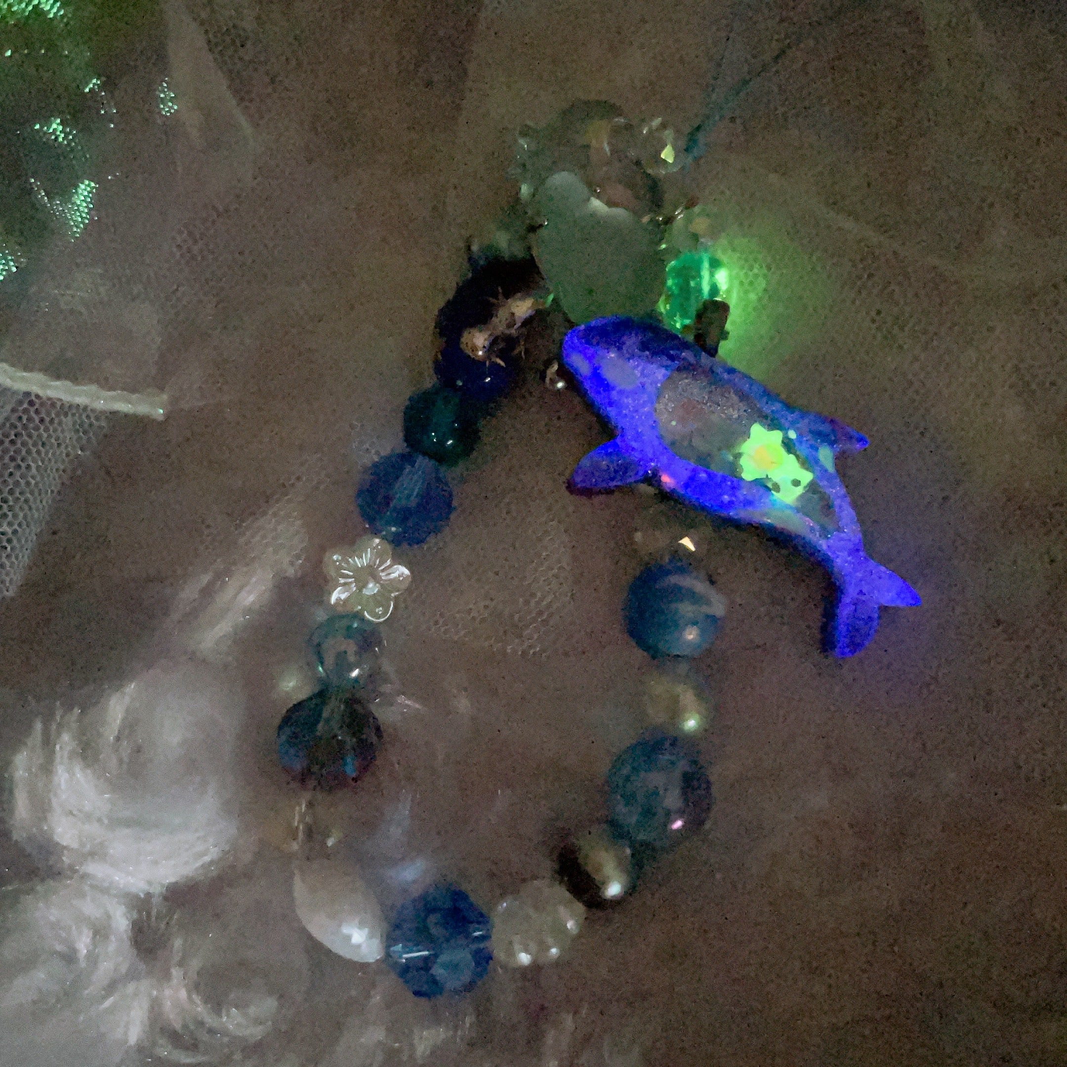 Rain Cloud Orca Phone Charm