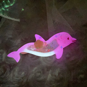 Pink Dolphin Hairclip