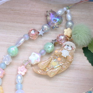 Rainbow Gleam Otter Long Phone Strap