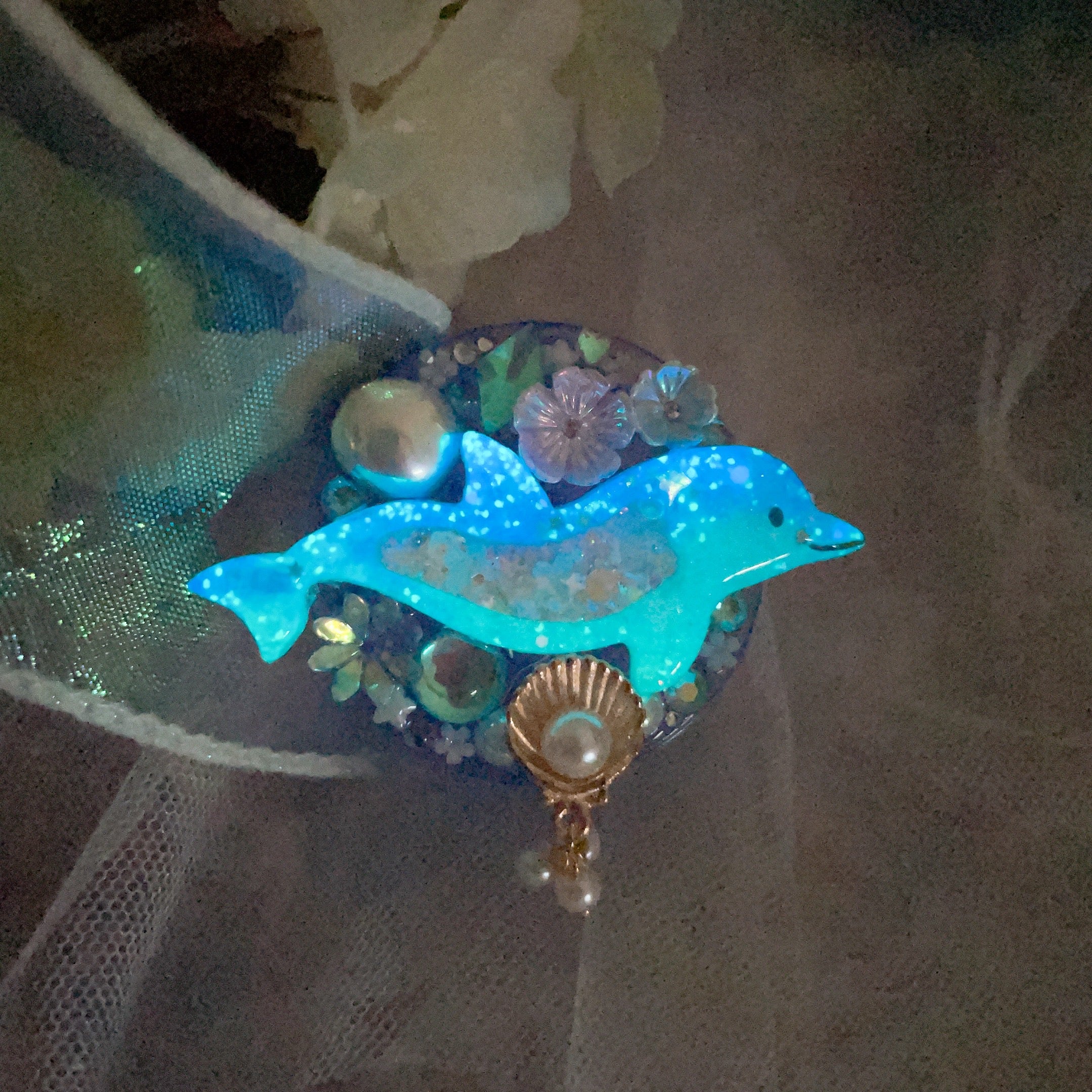 Just Keep Swimming Phone Grip - blue