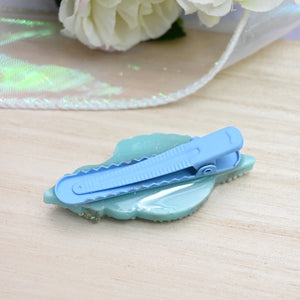 Smol Deep Turquoise Conch Hairclip