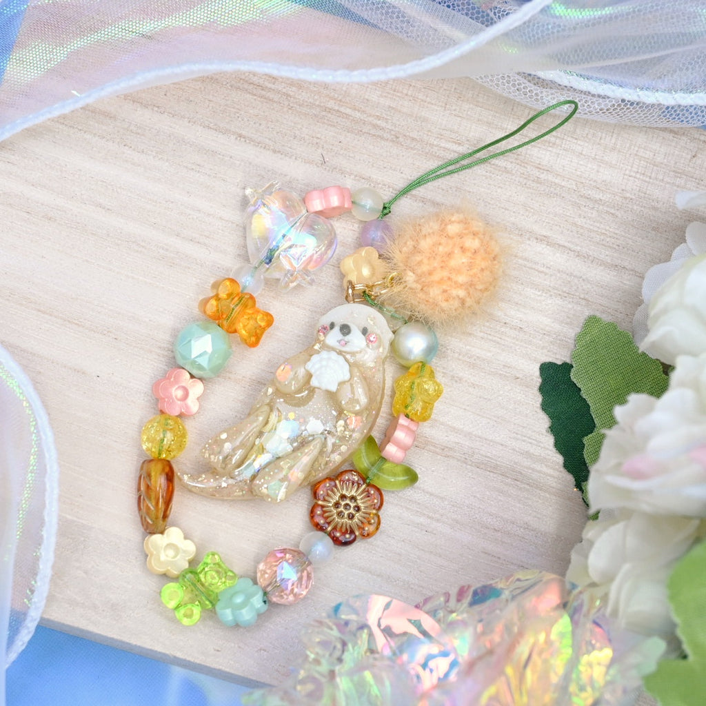 Tropical Breeze Otter Short Phone Strap