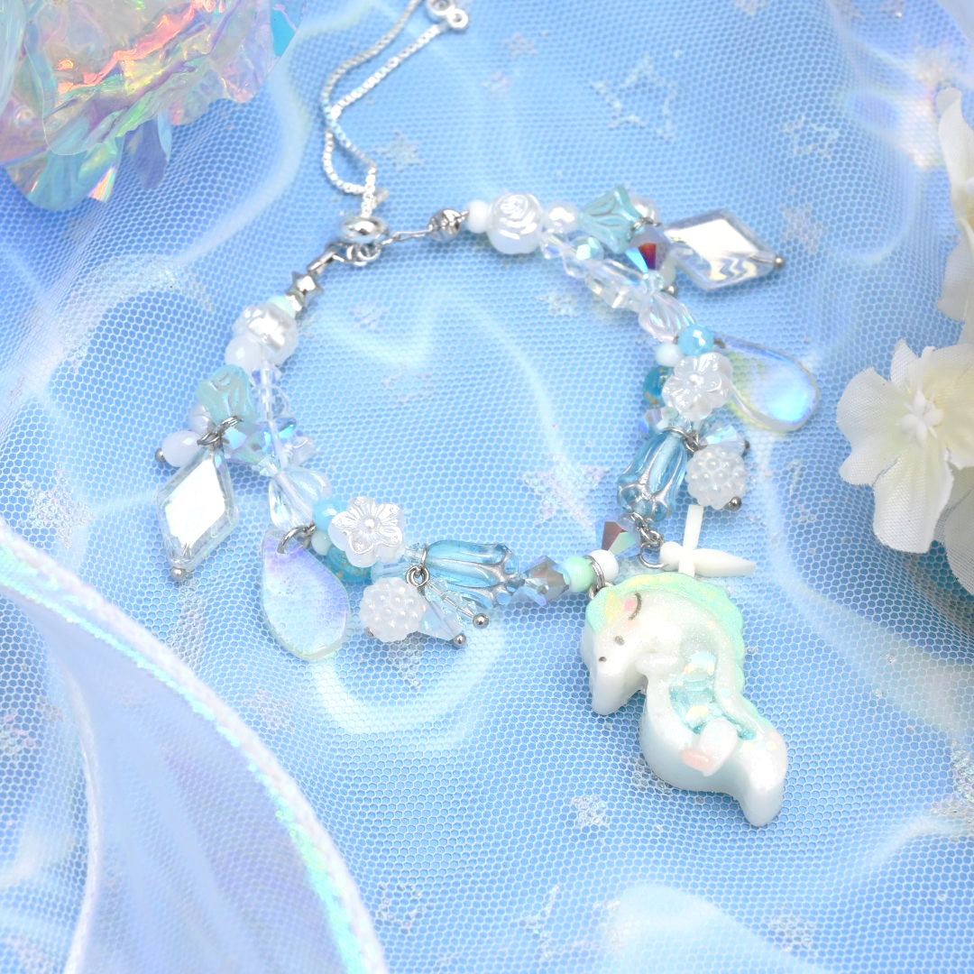 Falling Scales - Tiny Haku Beaded Bracelet