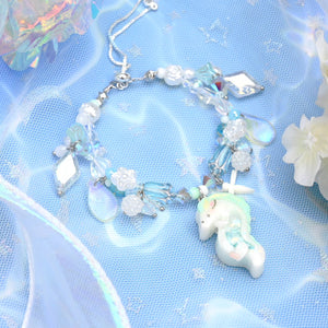 Falling Scales - Tiny Haku Beaded Bracelet