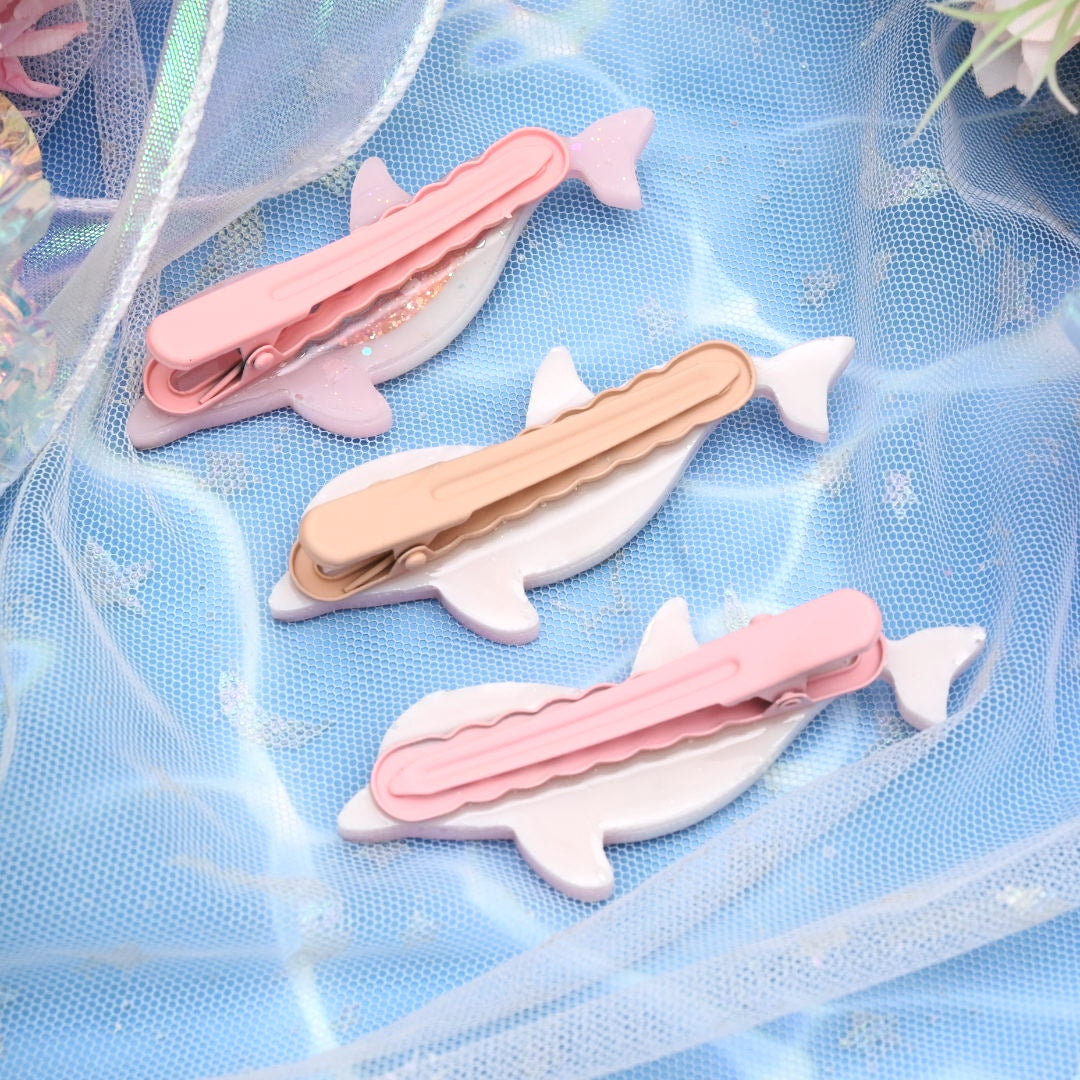 Pink Dolphin Hairclip
