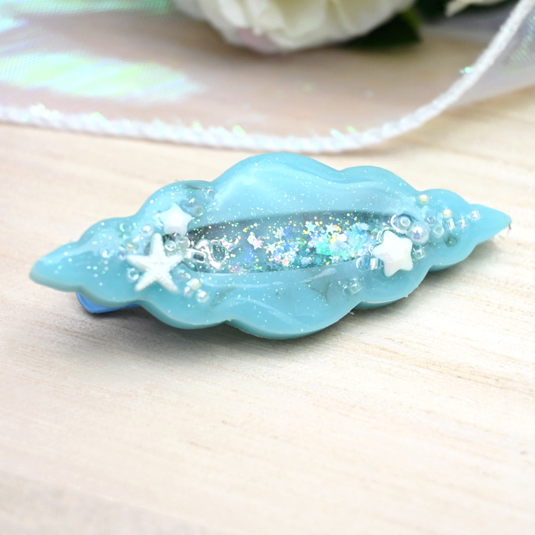 Deep Turquoise Uniconch Hairclip