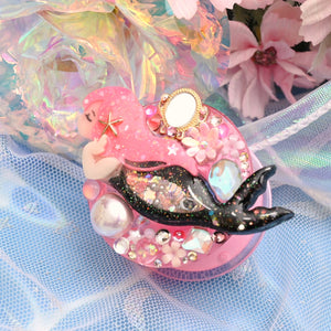 Mirror Mirror Mermaid Phone Grip - pink