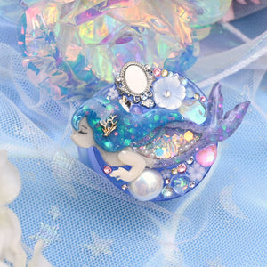 Mirror Mirror Mermaid Phone Grip - blue