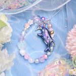 Pink Bubble Orca Phone Charm