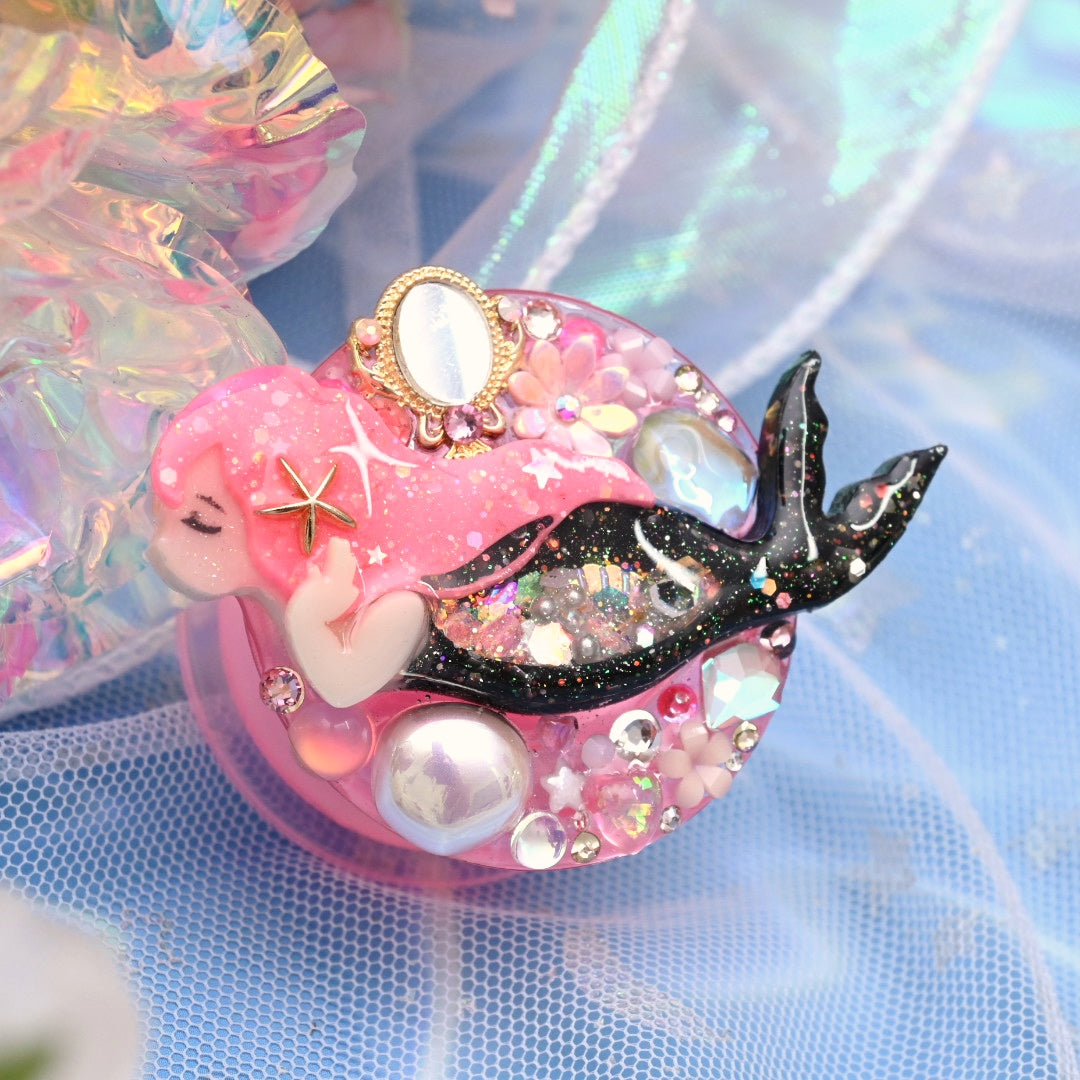 Mirror Mirror Mermaid Phone Grip - pink