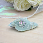 Smol Light Turquoise Conch Hairclip