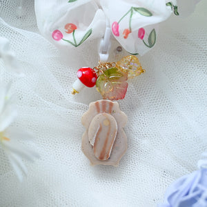 Balsa Chipmunk Charm with Hairtie
