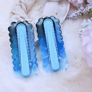 Tiny Red House Aurora Hairclip Set (Frilly Bar)