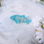 Baby Blue Shark Hairclip (5cm, Standard)