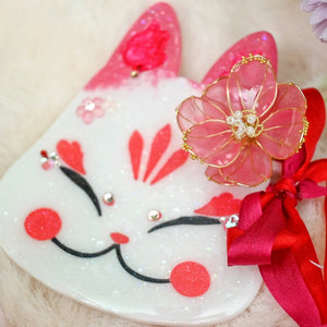 Wireart Peony Kitsune Mask