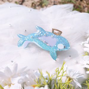 Hydrangea Haven Orca Hair Huggie (5.5cm claw)