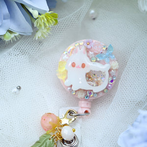 Fairy Baby Bunny Badge Reel