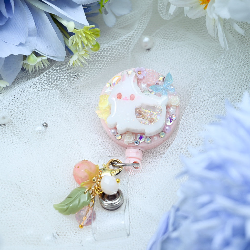 Fairy Baby Bunny Badge Reel