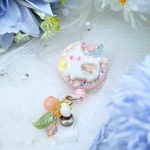 Fairy Baby Bunny Badge Reel