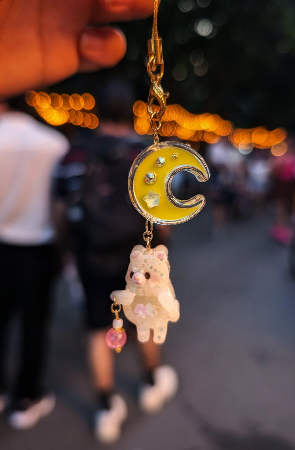 Little Lantern Carrier - Bear (pink lantern)