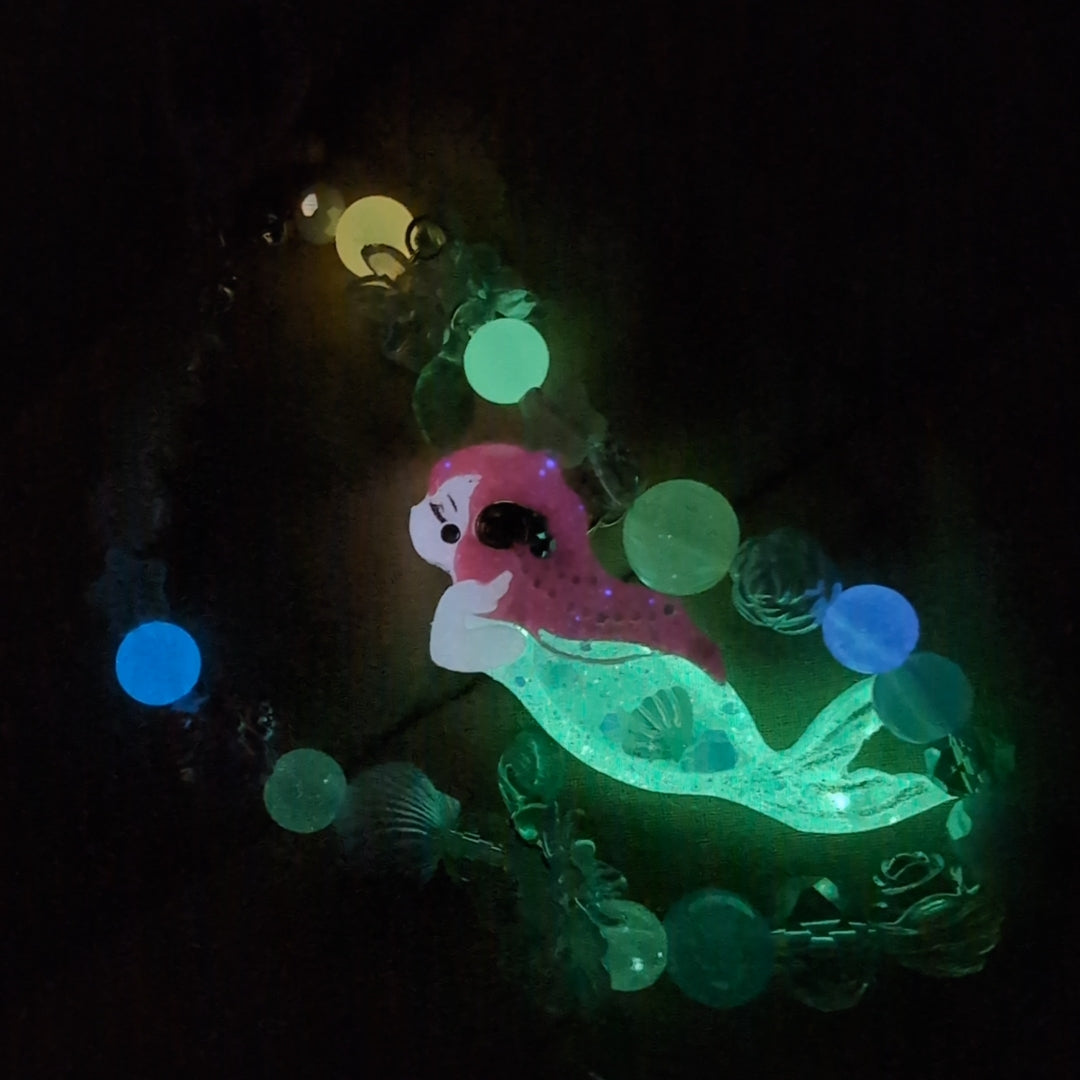 Classic Ariel Mermaid Charm - Floral