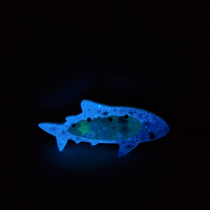 Baby Dark Blue Shark Hairclip (5cm, Standard)