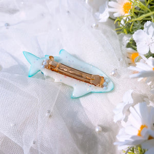 Nemophila Shark Barrette (6cm clasp)
