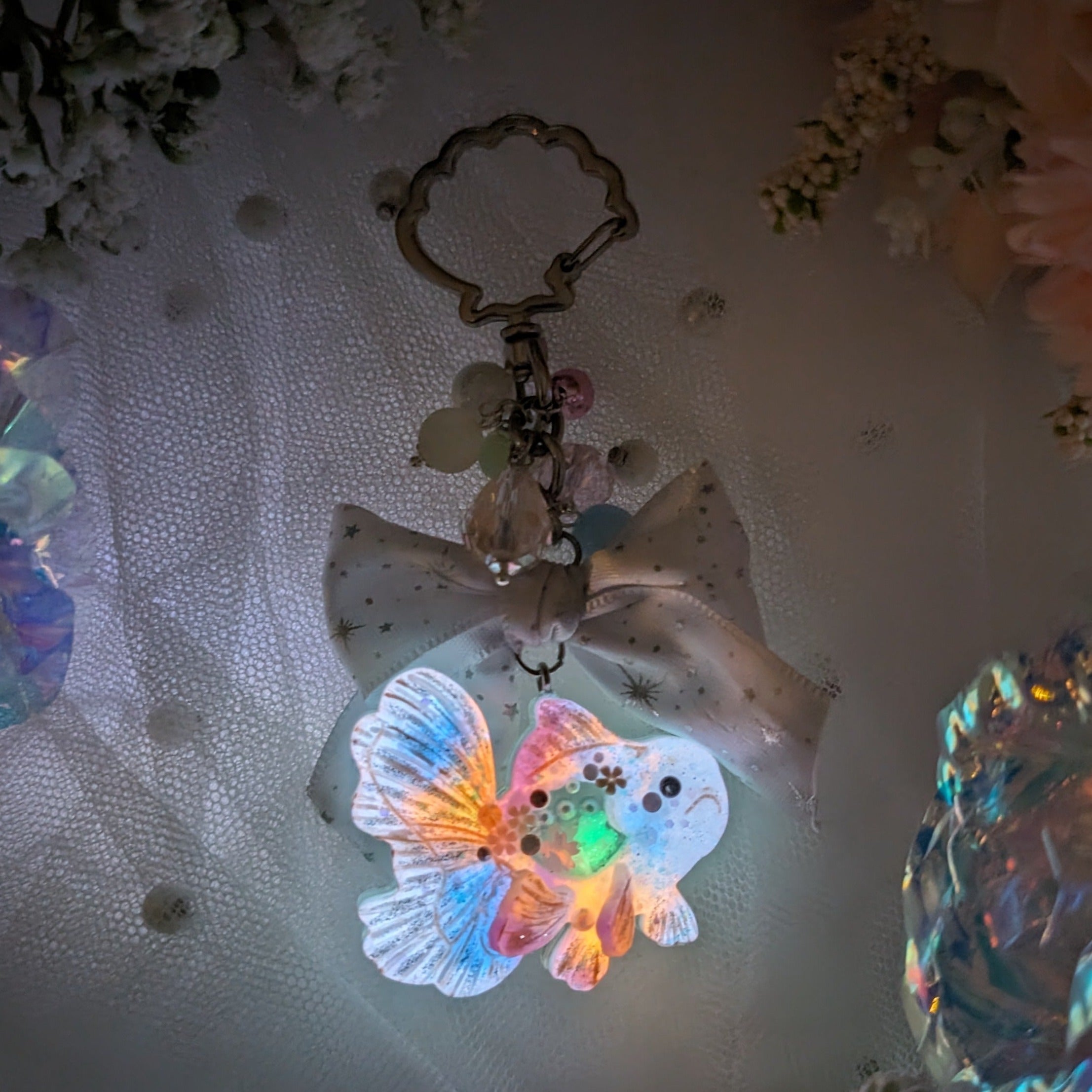 Opal Goldie keychain