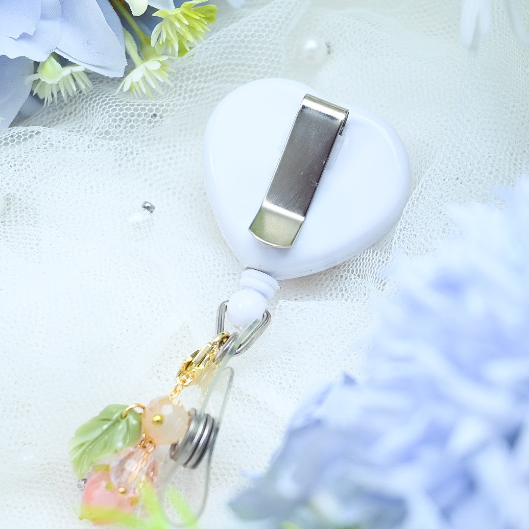 Fairy Baby Lionhead Heart Badge Reel