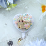 Fairy Baby Lionhead Heart Badge Reel