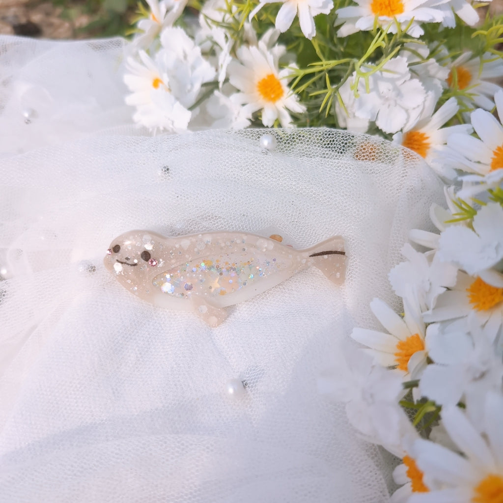 Seal Hairclip (6cm clasp)