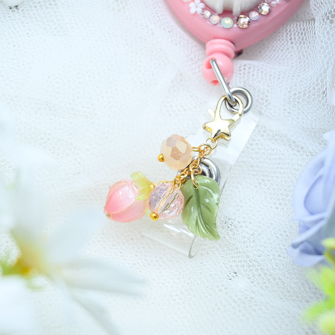 Blossoms Ham Heart Badge Reel