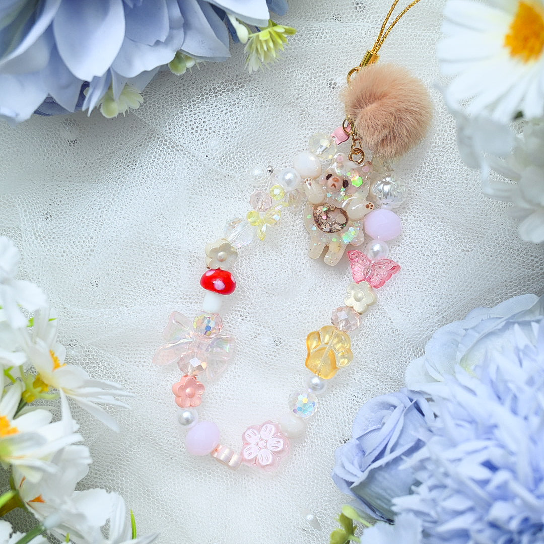 Spring Bear Phone Strap