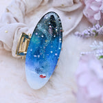 Tiny Red House Aurora Oval Hair claw