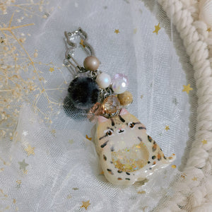 Handpainted Ocelot Charm (Silver)