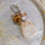 Handpainted Sand Cat Charm (Silver)