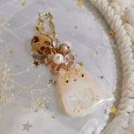 Handpainted Sand Cat Charm (Gold)
