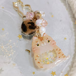 Handpainted African Wildcat Charm (Gold)