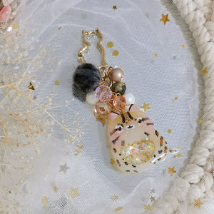 Handpainted Ocelot Charm (Gold)